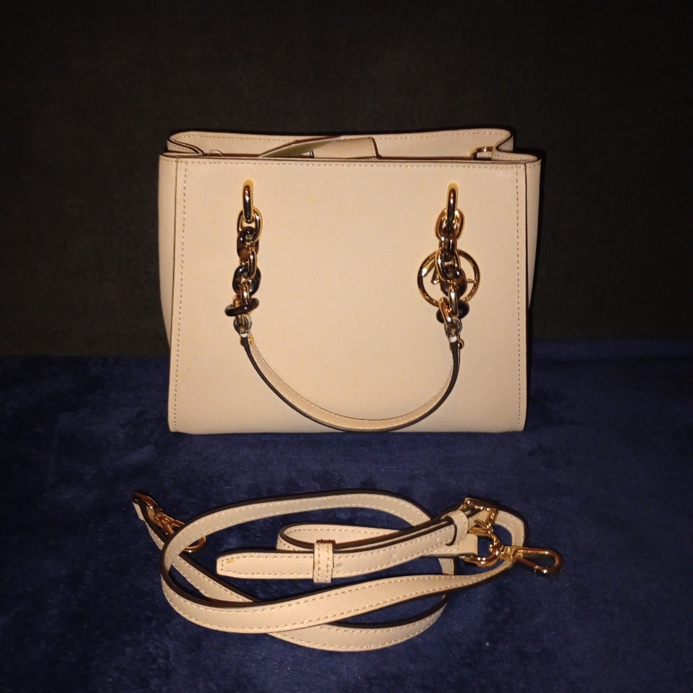 NWT Michael kors Sophia MD NS Leather Tote Color Ballet - Picture 2 of 13